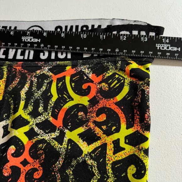 Zumba Wear Women's Leggings Black Orange Yellow Size Small Activewear Abstract - Picture 12 of 15